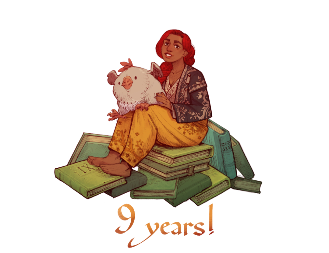 The comic is nine years old!